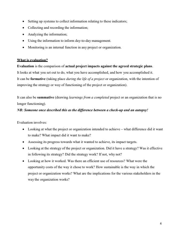 Page 3 – PHM 409: Monitoring and Evaluation of Health Programs Notes – Kenyaplex
