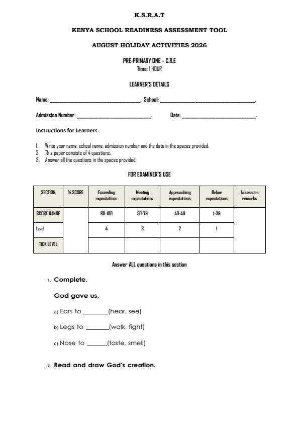 Page 2 – PP1 August 2026 Holiday Assignment - Full Set – Kenyaplex