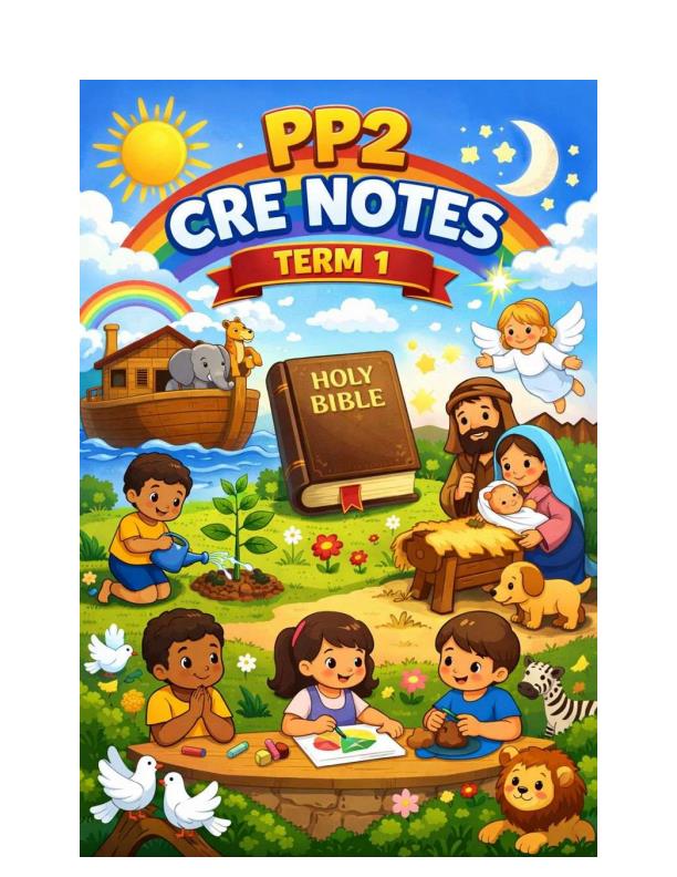 Page 1 – PP2 CRE Notes Term 1 – Kenyaplex