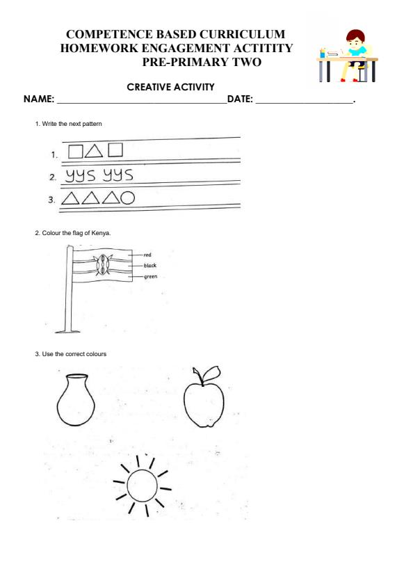 Page 1 – PP2 Creative Activities August 2024 Holiday Assignment – Kenyaplex