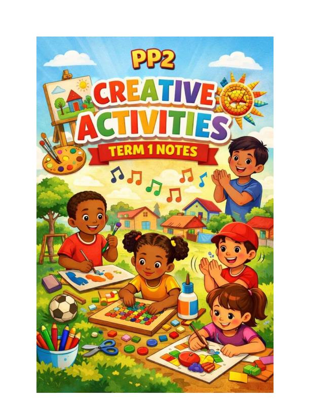 Page 1 – PP2 Creative Activities Notes Term 1 – Kenyaplex