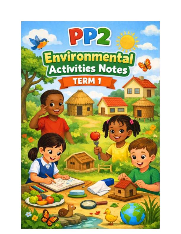 Page 1 – PP2 Environmental Activities Notes Term 1 – Kenyaplex