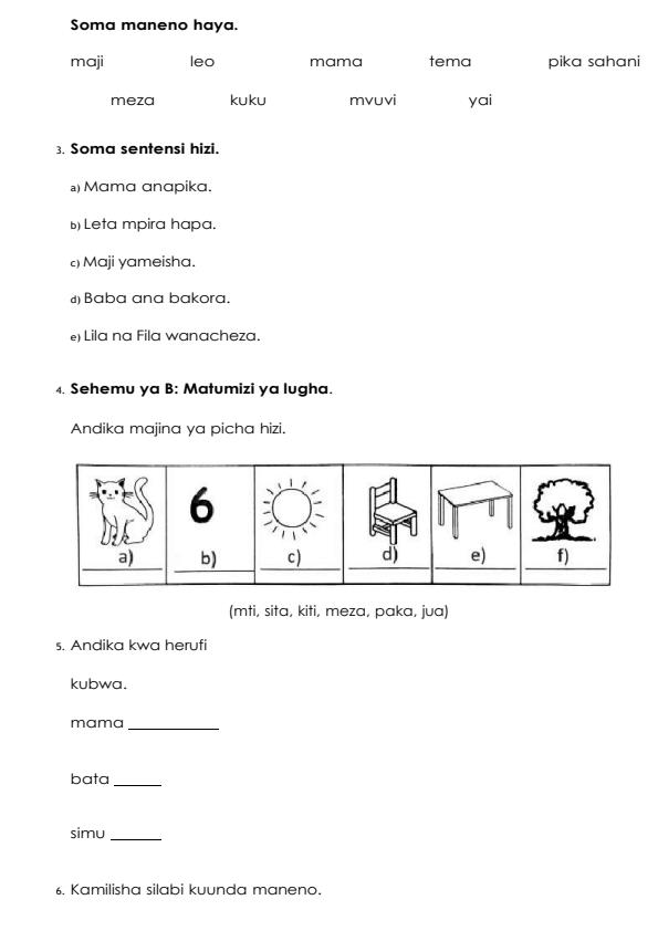Page 2 – PP2 Kiswahili August 2026 Holiday Assignment  – Kenyaplex