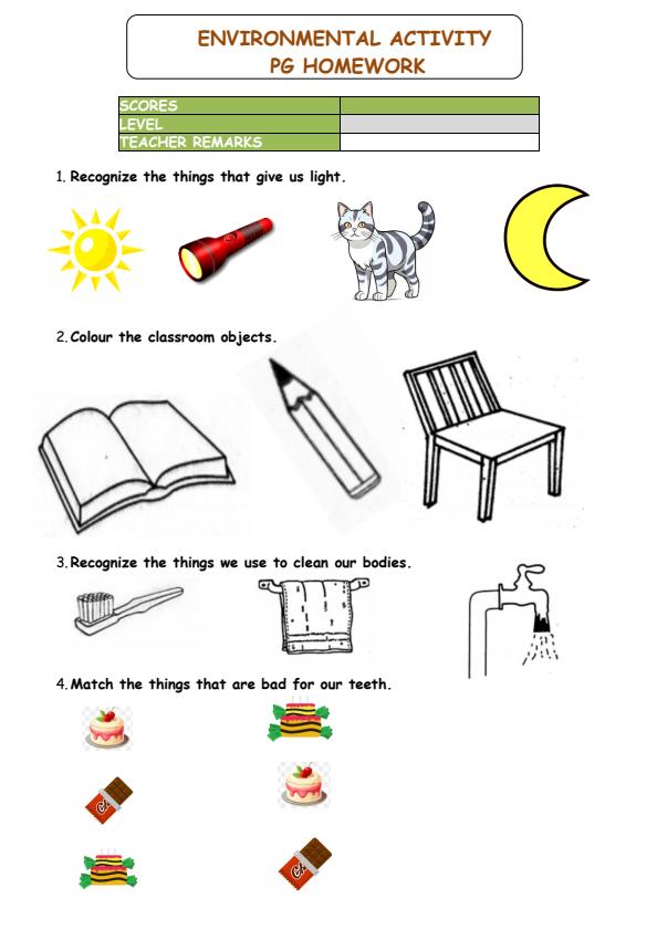 Page 1 – Play Group Environmental Activities December 2024 Holiday Assignment – Kenyaplex