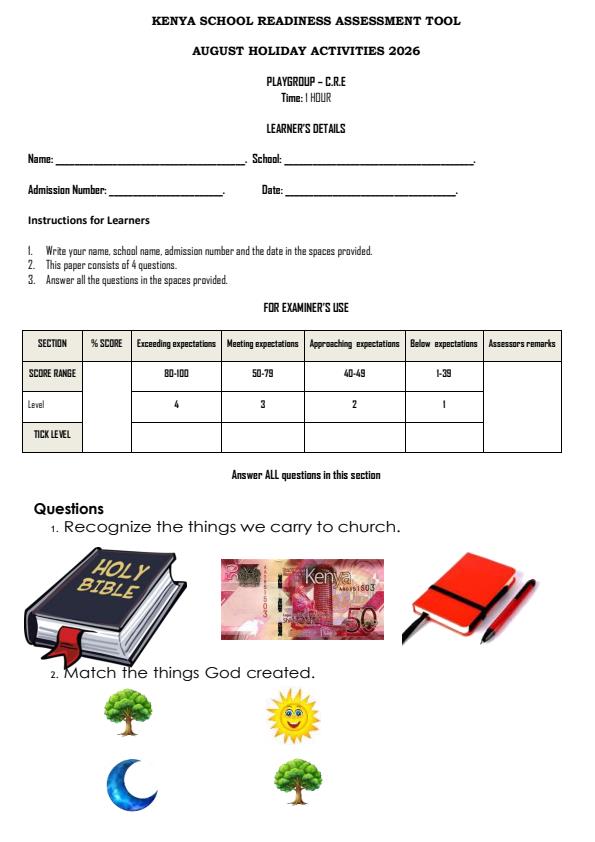 Page 2 – Playgroup August 2026 Holiday Assignment - Full Set – Kenyaplex