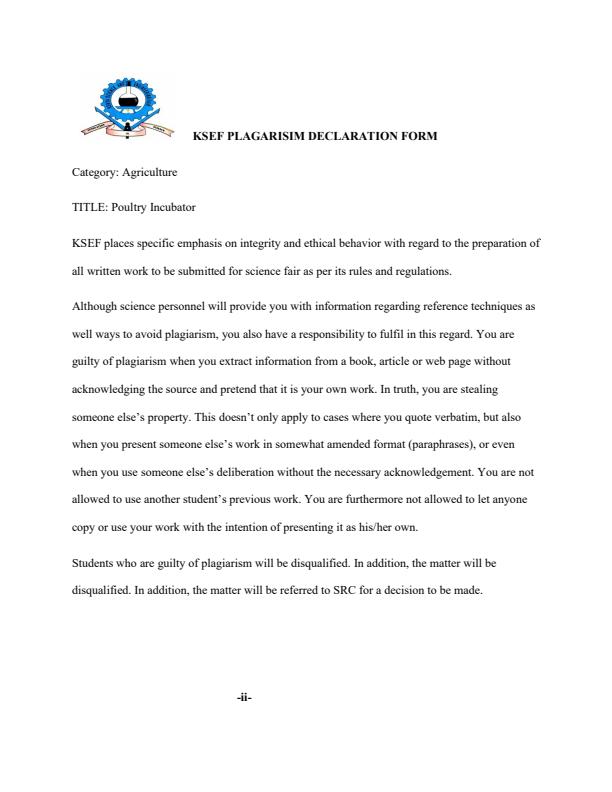 Page 3 – Poultry Incubator- KSEF project (Agriculture) – Kenyaplex