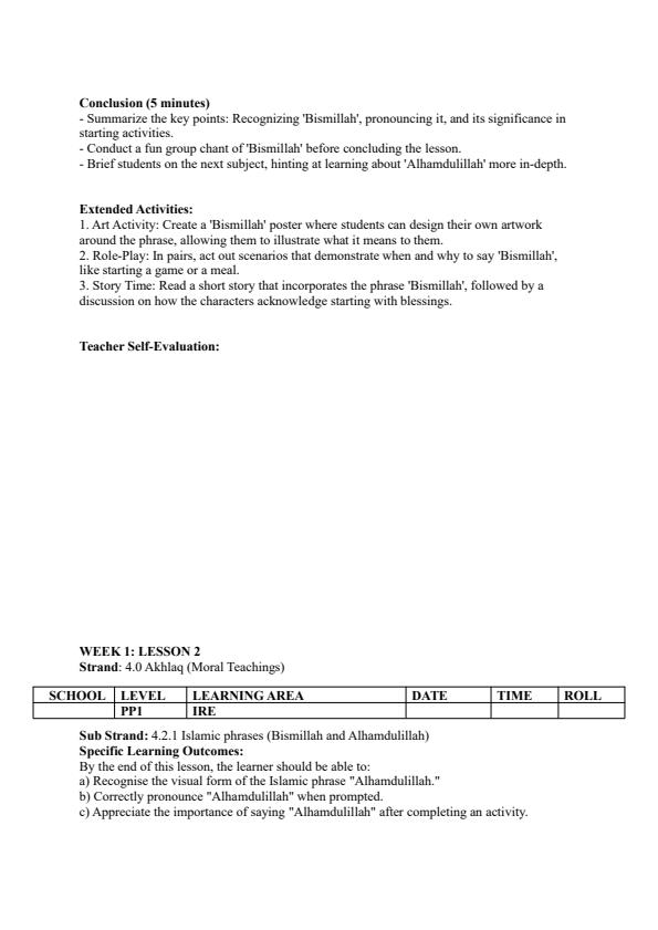 Page 2 – Pp1 IRE Lesson Plans Term 3  – Kenyaplex
