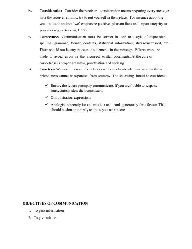 Page 2 – Principles of Effective Communication Notes – Kenyaplex