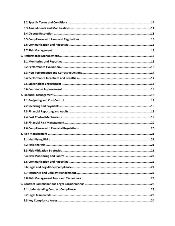 Page 2 – Procurement Contract Administration Notes – Kenyaplex
