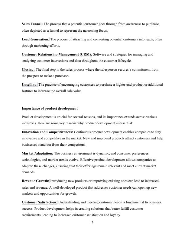 Page 2 – Product Development, Marketing and Sales Notes For Diploma in Nutrition and Dietetics Management – Kenyaplex