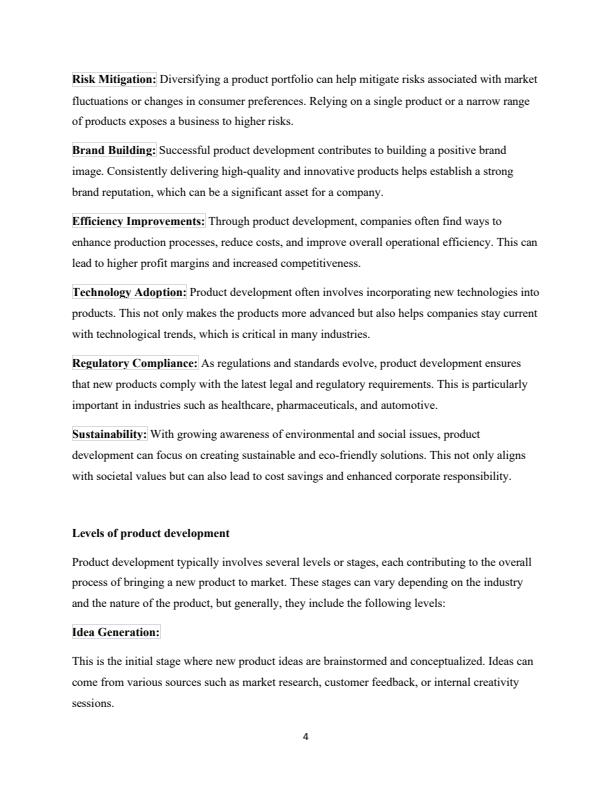 Page 3 – Product Development, Marketing and Sales Notes For Diploma in Nutrition and Dietetics Management – Kenyaplex