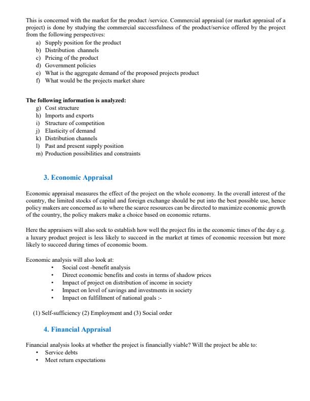 Project Evaluation Notes 13730