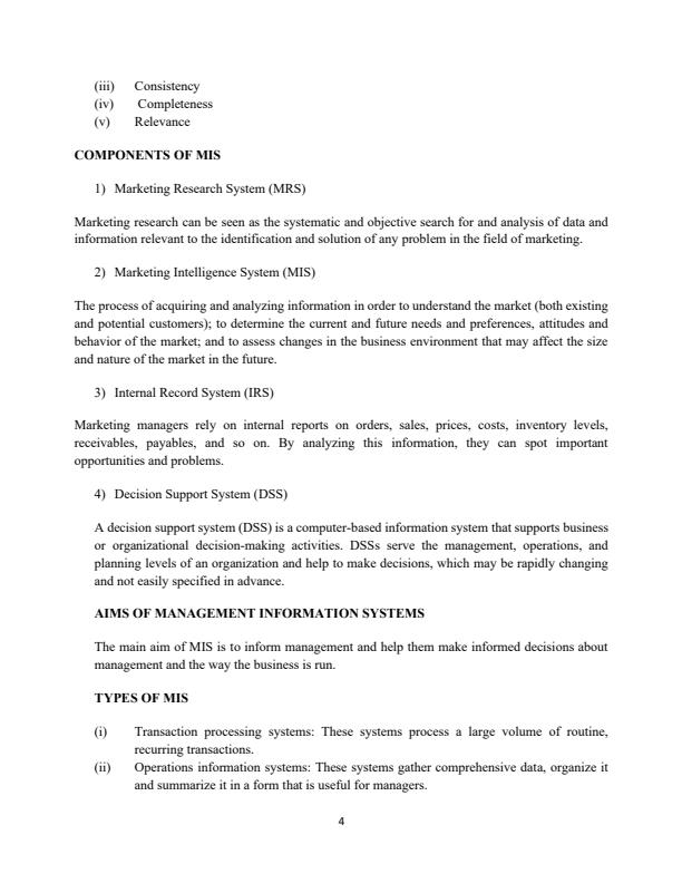 Page 4 – Project Management Information Systems Notes – Kenyaplex