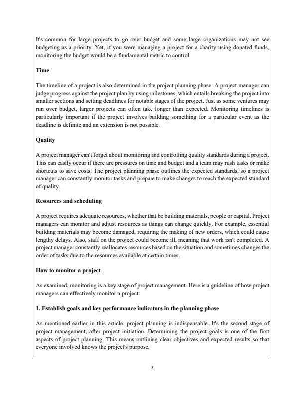 Page 2 – Project Monitoring and Evaluation Notes: Diploma in Project Management – Kenyaplex
