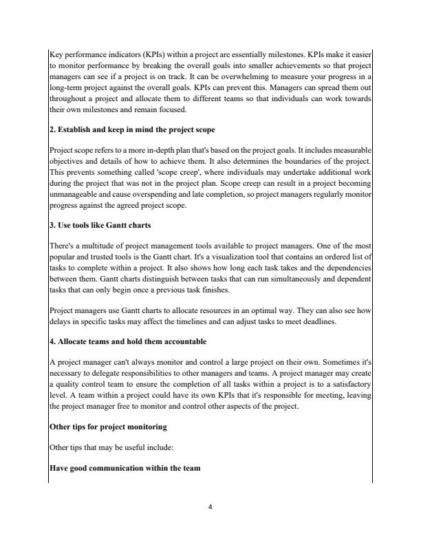 Page 3 – Project Monitoring and Evaluation Notes: Diploma in Project Management – Kenyaplex