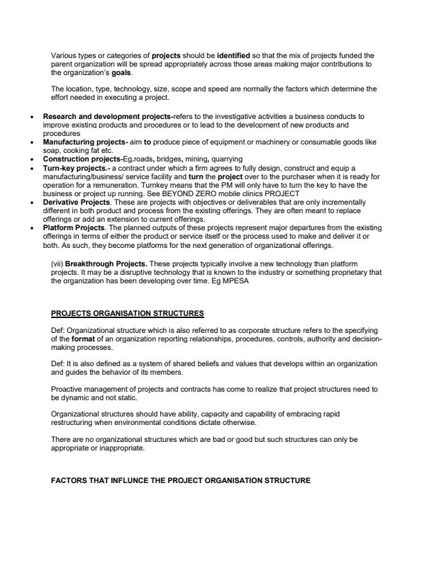 Page 2 – Project and Contract Management Notes – Kenyaplex