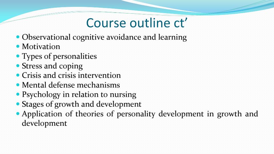 Page 4 – Psychology Notes for Diploma in Nursing: Powerpoint Slides – Kenyaplex