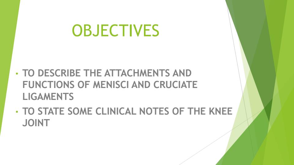 Page 1 – Quick Notes to Master Menisci and Cruciate Ligaments in Seconds – Kenyaplex