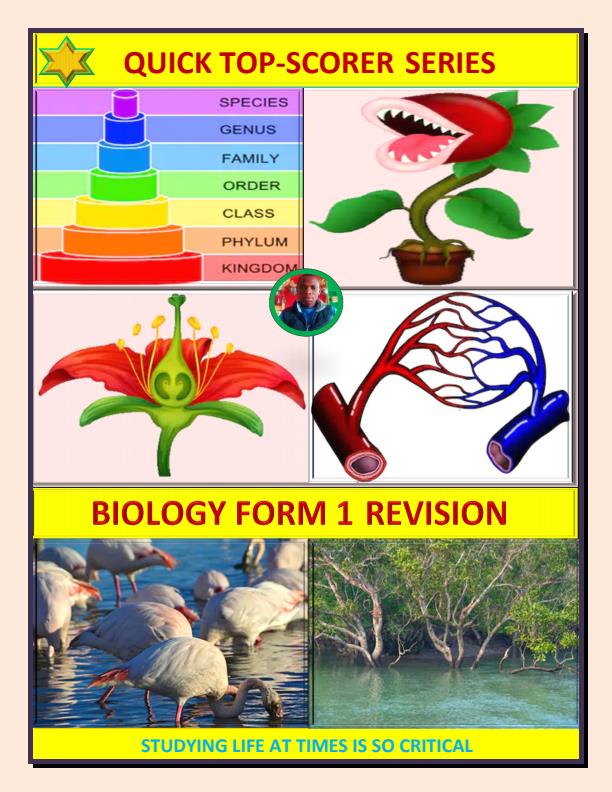 Page 1 – Quick Top Scorer Biology Form 1 Revision  – Kenyaplex