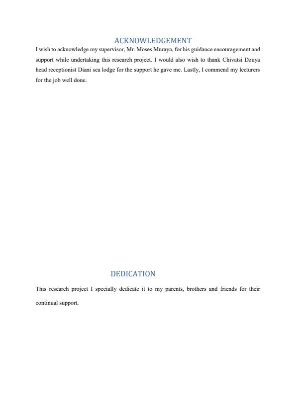 Page 3 – Research Project: The Impact of Technological Amenities on Customer Experience in Nairobi Hotels – Kenyaplex