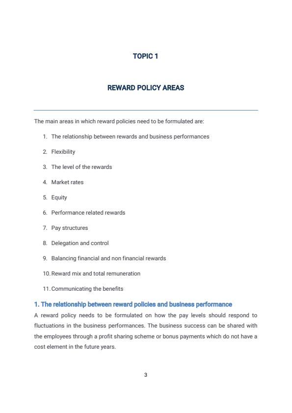 Page 3 – Reward Management Notes For Diploma in Human Resource Management Module III – Kenyaplex