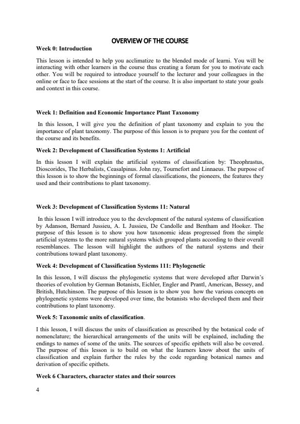 Page 3 – SBT 301: Taxonomy of Higher Plants Notes – Kenyaplex
