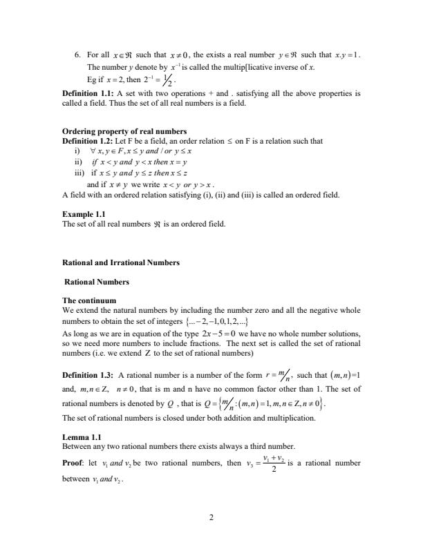 Page 4 – SMA 300: Real Analysis I Notes – Kenyaplex