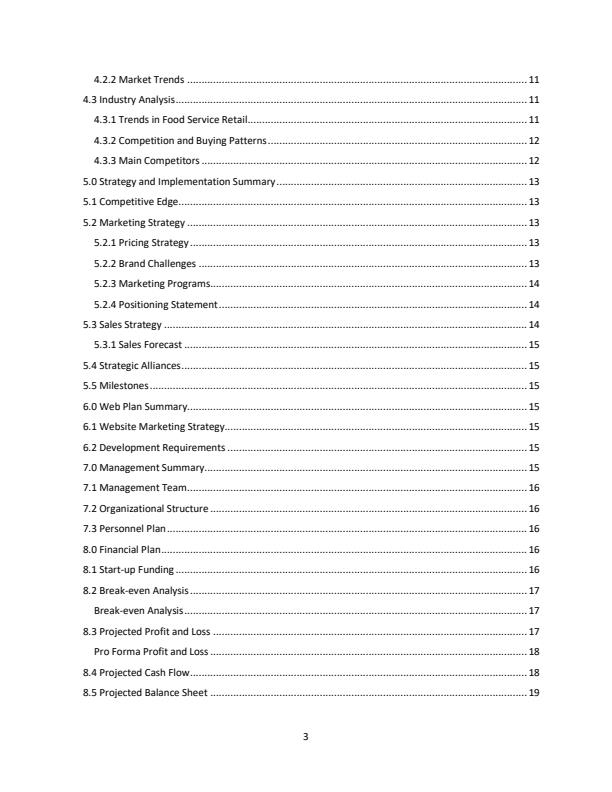 Page 2 – Sample Fish Outlet/Eatery Business Plan – Kenyaplex