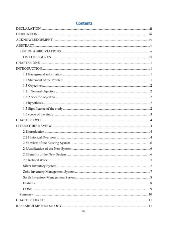 Page 3 – Sample Trade Project Report: Inventory Management System – Kenyaplex