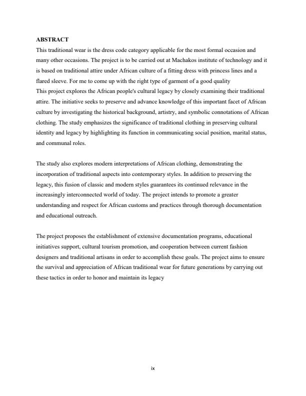 Page 5 – Sample Trade Project: traditional Wear – Kenyaplex