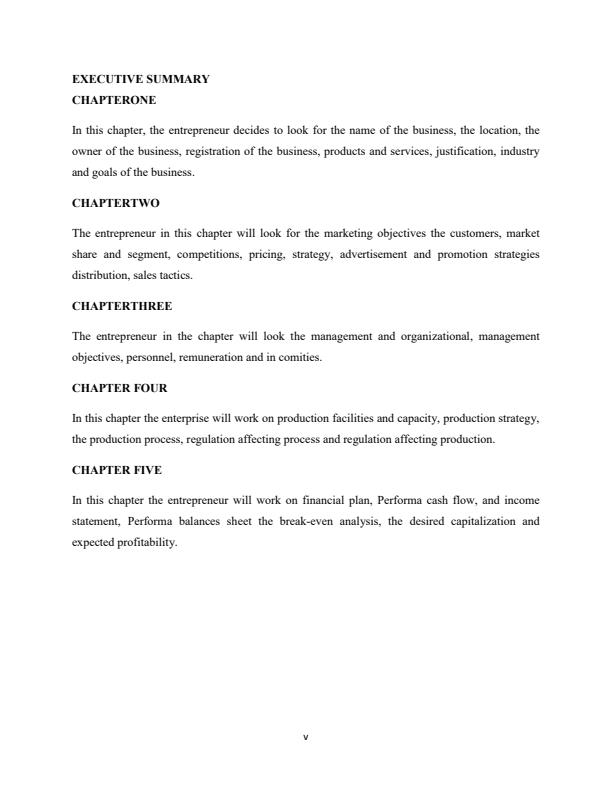 Page 1 – Sample Wines and Spirits Shop Business Plan – Kenyaplex
