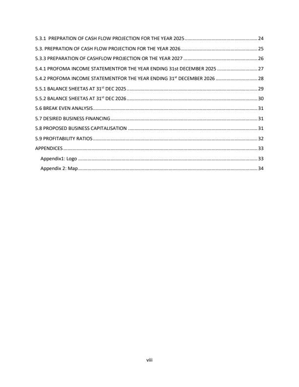 Page 4 – Sample Wines and Spirits Shop Business Plan – Kenyaplex