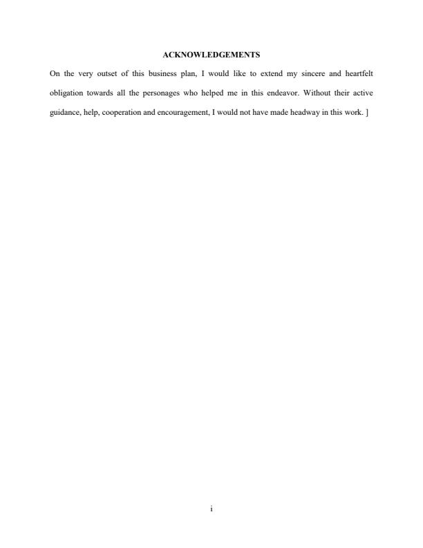 Page 2 – Samples Clothes Business Plan – Kenyaplex