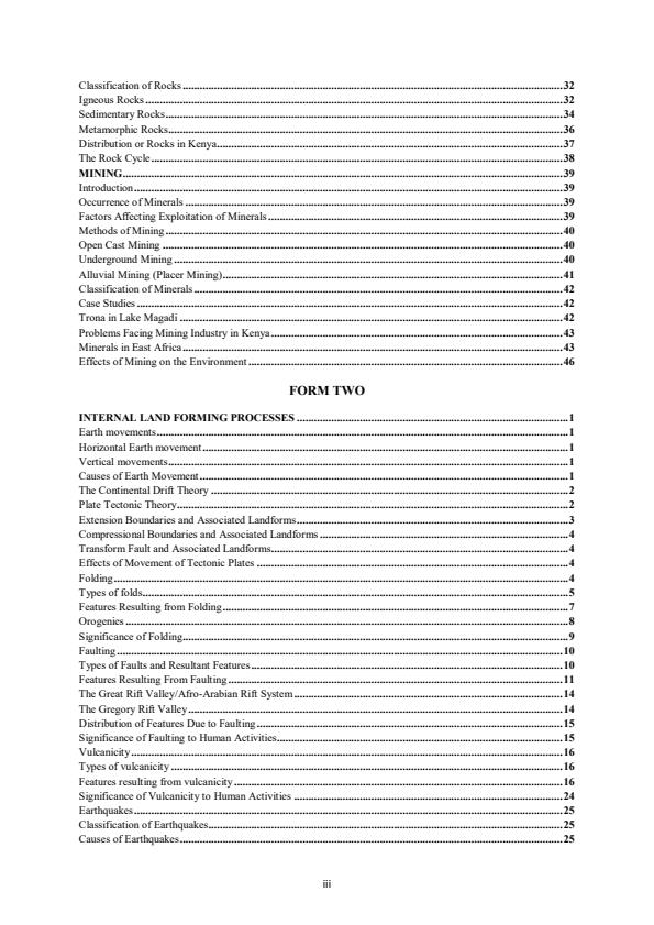 Page 3 – Secondary Geography Notes, Form 1 and Form 2  – Kenyaplex