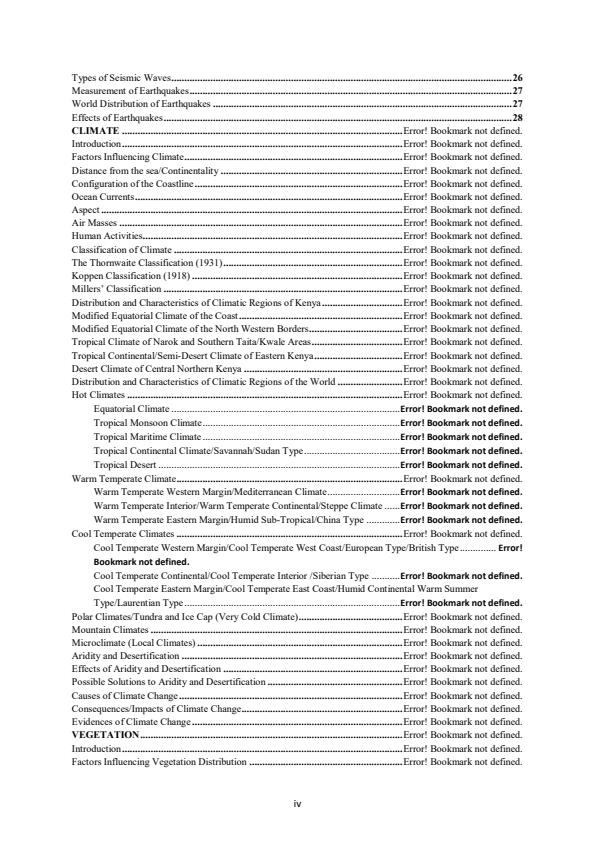 Page 4 – Secondary Geography Notes, Form 1 and Form 2  – Kenyaplex