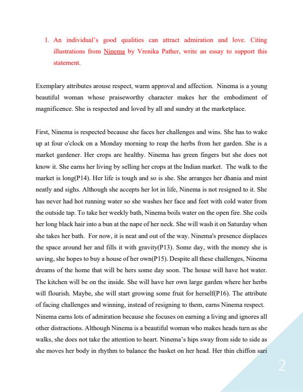 Page 1 – Silent Song and Other Stories Essay Questions and Answers: 22 Questions – Kenyaplex