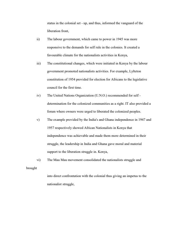 Page 2 – Struggle for Independence in Kenya from 1939-1963 Topical Questions and Answers – Kenyaplex