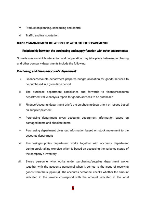 Page 5 – Supply Management Notes for Diploma in Supply Chain Management – Kenyaplex