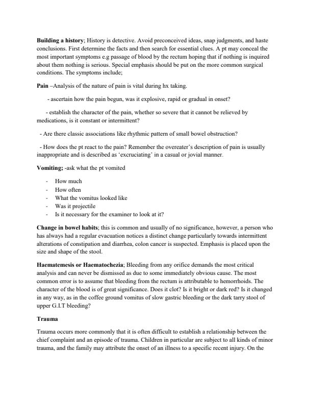 Page 2 – Surgery Notes for Diploma in Clinical Medicine and Surgery – Kenyaplex