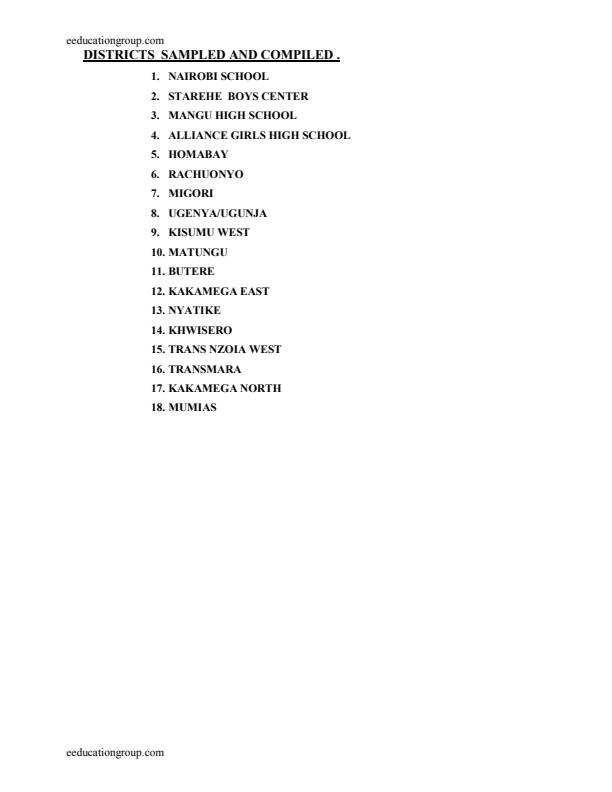 Page 1 – Topical MOCK Chemistry Papers – Kenyaplex