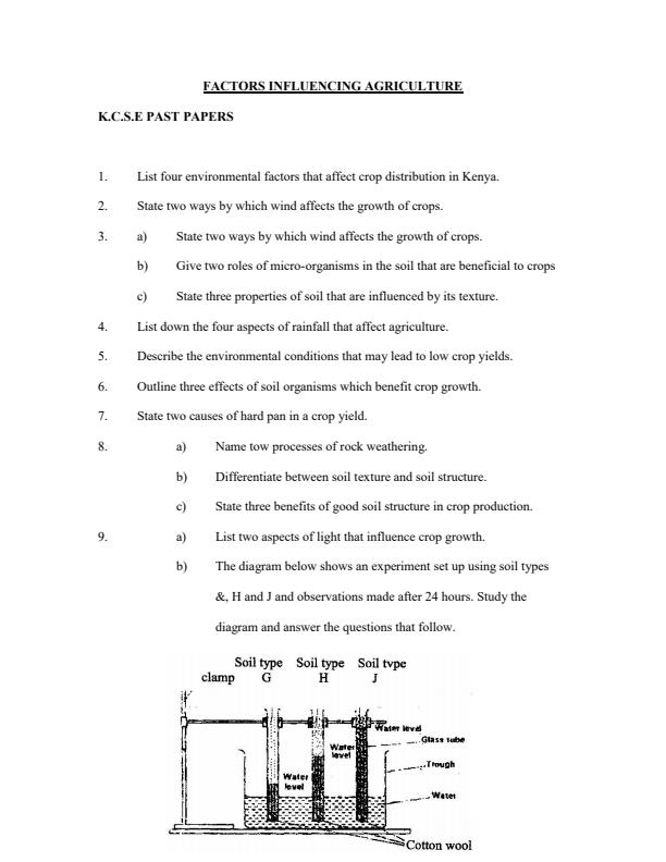 Page 3 – Topical Revision Agriculture Form 1 to Form 4: Questions and Answers – Kenyaplex