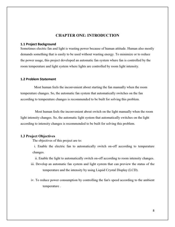 Page 1 – Trade Project: Automatic Fan Control and Intensity Control By Use of Microcontroller – Kenyaplex