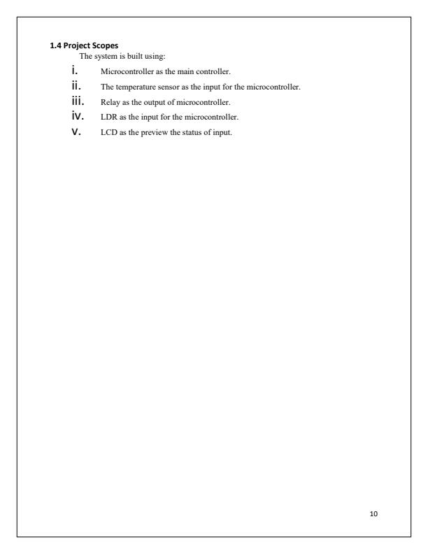 Page 3 – Trade Project: Automatic Fan Control and Intensity Control By Use of Microcontroller – Kenyaplex