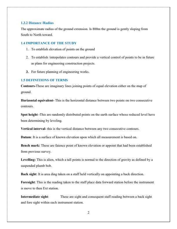 Page 3 – Trade Project: Proposed Contour Mapping of a Land Parcel – Kenyaplex
