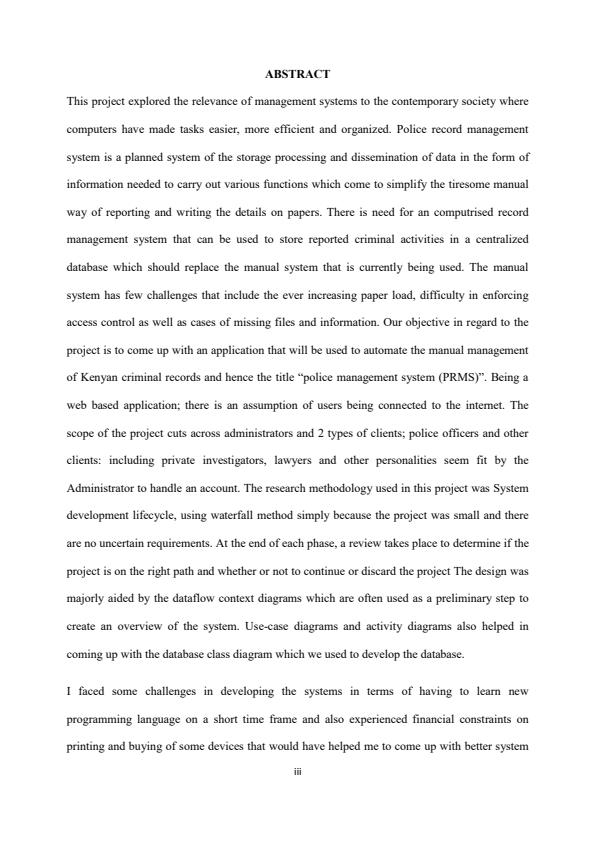 Page 1 – Trade Project Report: Crime Record Management System – Kenyaplex