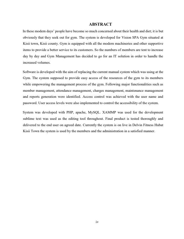 Page 1 – Trade Project Report: Gym Record Management System – Kenyaplex