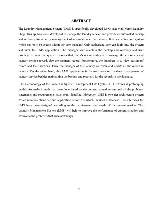 Page 1 – Trade Project Report: Laundry Management System – Kenyaplex