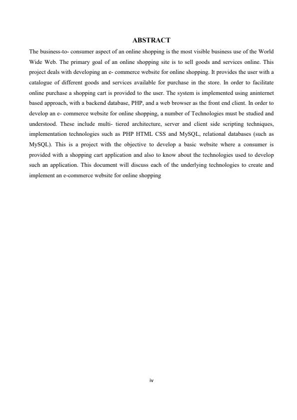 Page 1 – Trade Project Report: Online Shopping Cart System – Kenyaplex