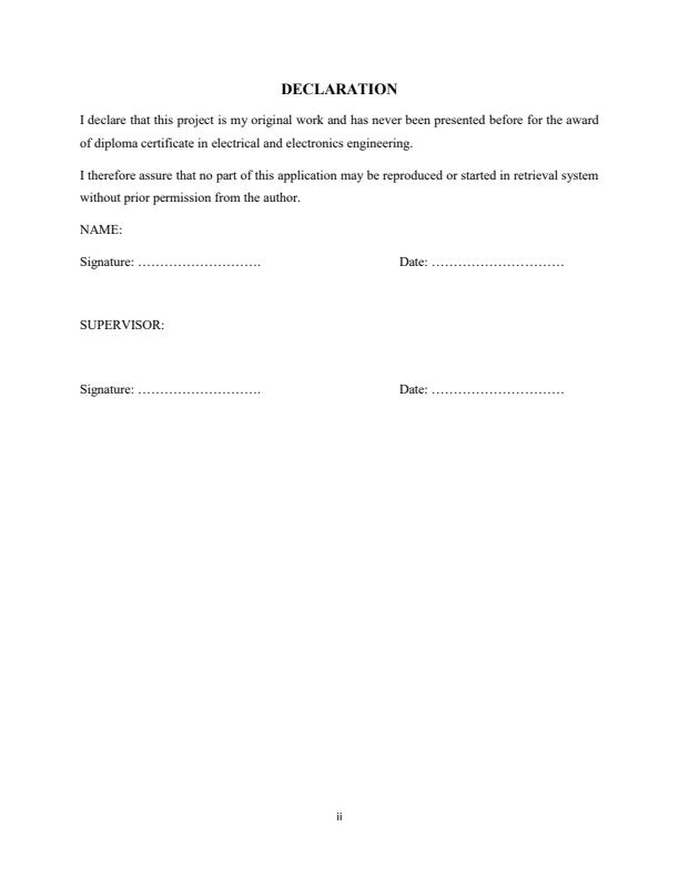 Page 1 – Trade Project Report: Sample Temperature Control Alarm System Project Report – Kenyaplex