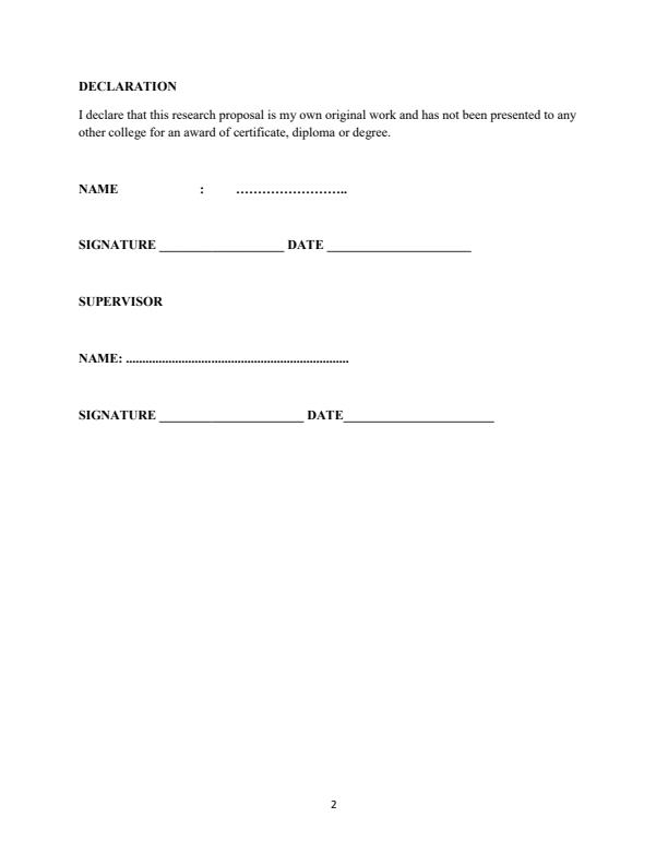 Page 2 – Trade Project Sample: Effects of Parent/Guardian Absence on Child